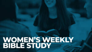 Women reading Bibles during weekly study group